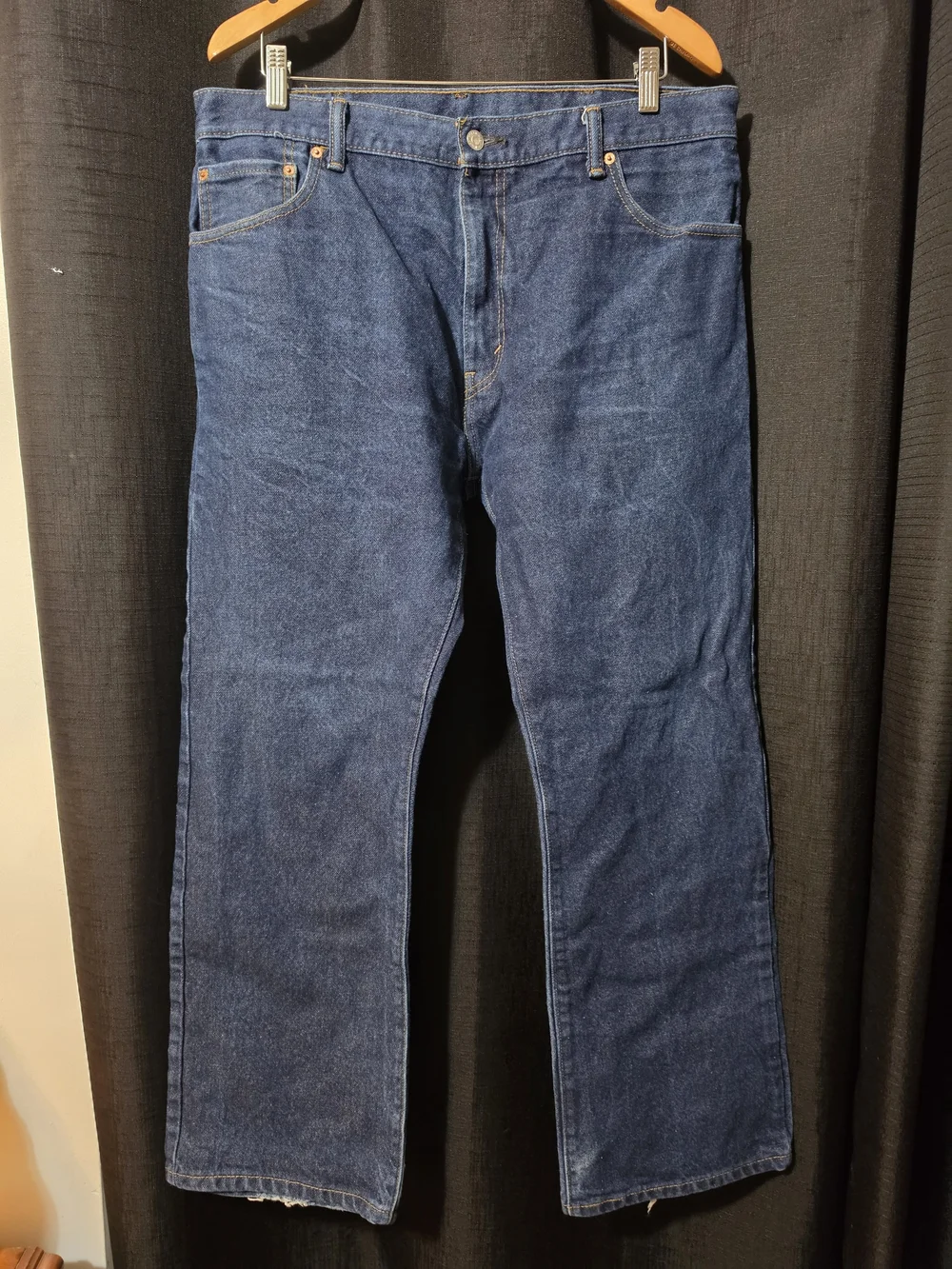 Levi's Relaxed Fit Jeans in Deep Blue Denim 517 36x30